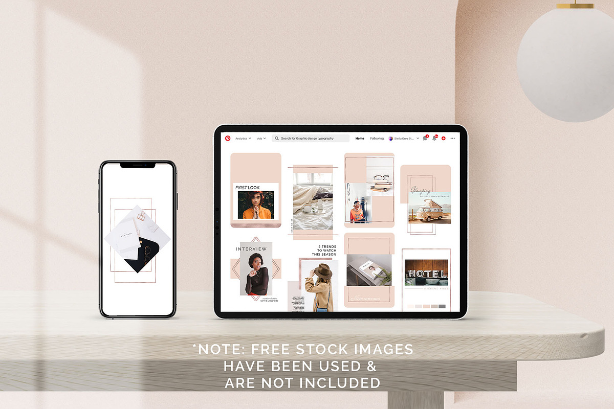 Rose Gold Social Media Bundle Canva, a Social Media Template by Fancy Malone (Photo 10 of 12)