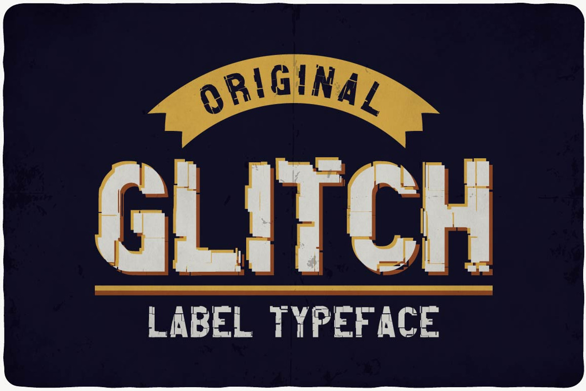 Glitch typeface
