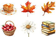 Hand Drawn Fall Clipart Set PNG, a Seasonal Illustration by Designking (Thumbnail 2 of 4)