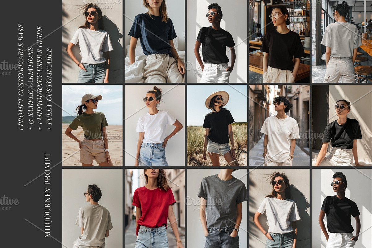 Prompt for t-shirt mockup, a Beauty & Fashion Photo by AS Studio (Photo 4 of 12)