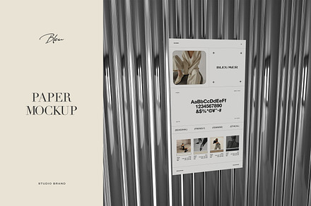 BLEU I Paper Mockup No.10, a Books & Magazine Mockup by Studio Brand