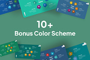 Neumorph Green PowerPoint Template, a Presentation Template by Brandearth RRGraph (Thumbnail 7 of 7)