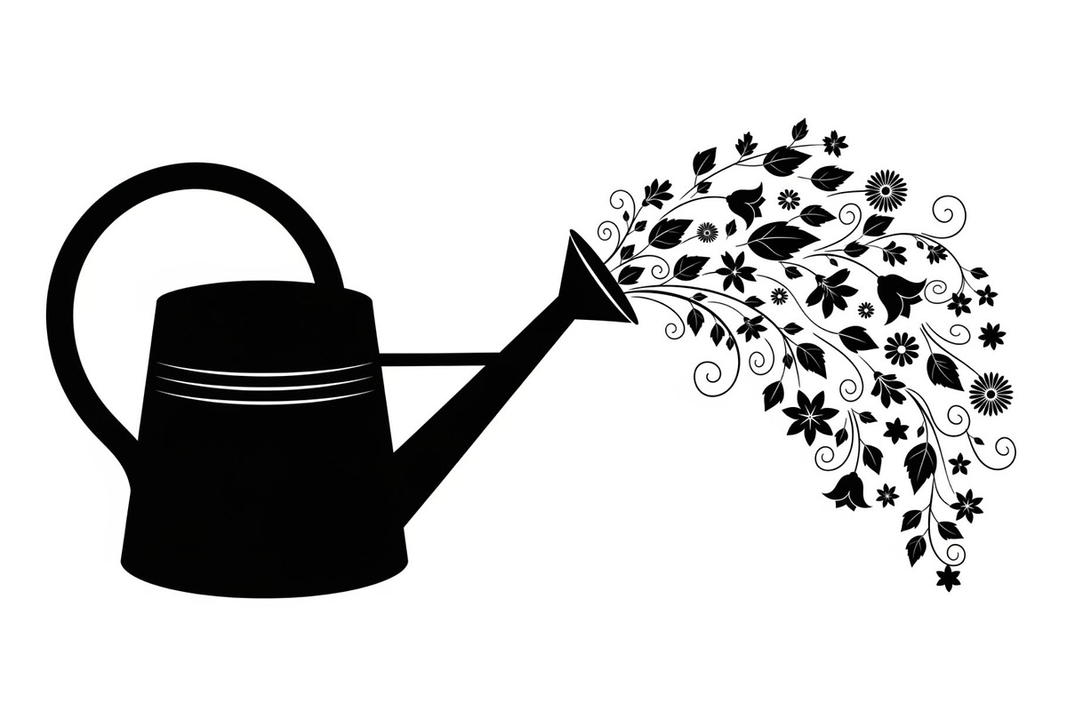 Floral Watering Can Design Bundle, an Illustration by Gaye Art (Photo 13 of 31)