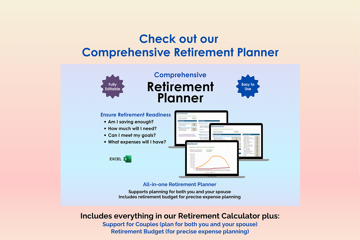 Retirement Calculator - Excel preview 6