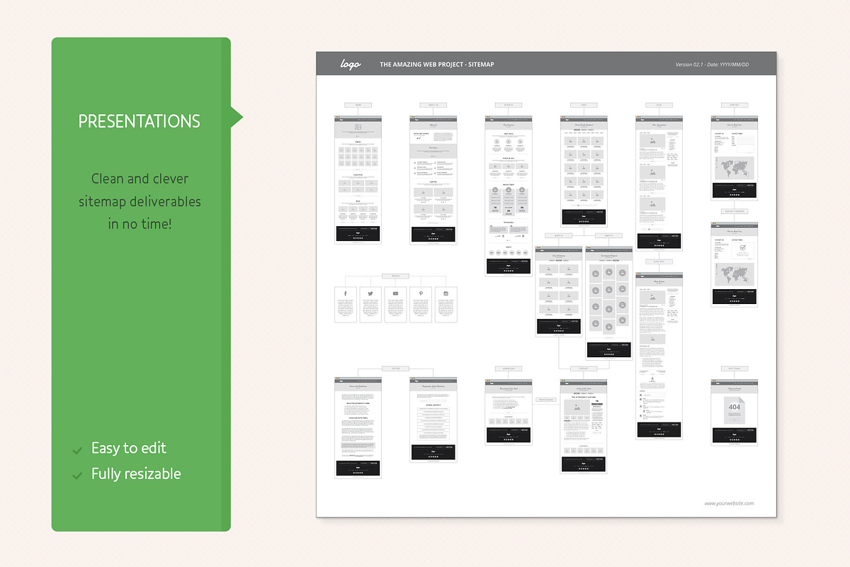 Wireframe and Sitemap Creator, a Wireframe Template by Sargatal (Photo 5 of 12)