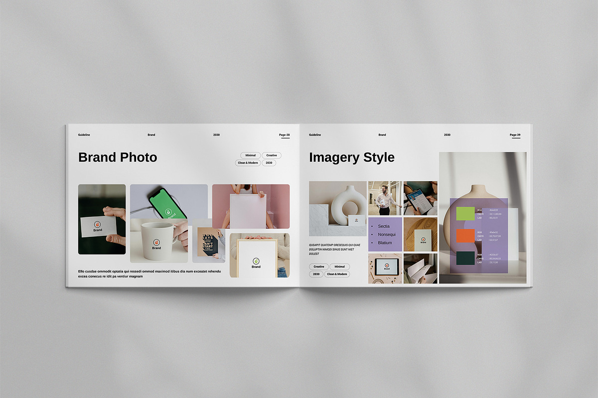 Brand Identity Guidelines Template, a Brochure Template by TemplateFolio-Shop (Photo 15 of 21)