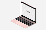MacBook Isometric & Simple Mockups, a Mac Mockup by tamiq (Thumbnail 4 of 4)