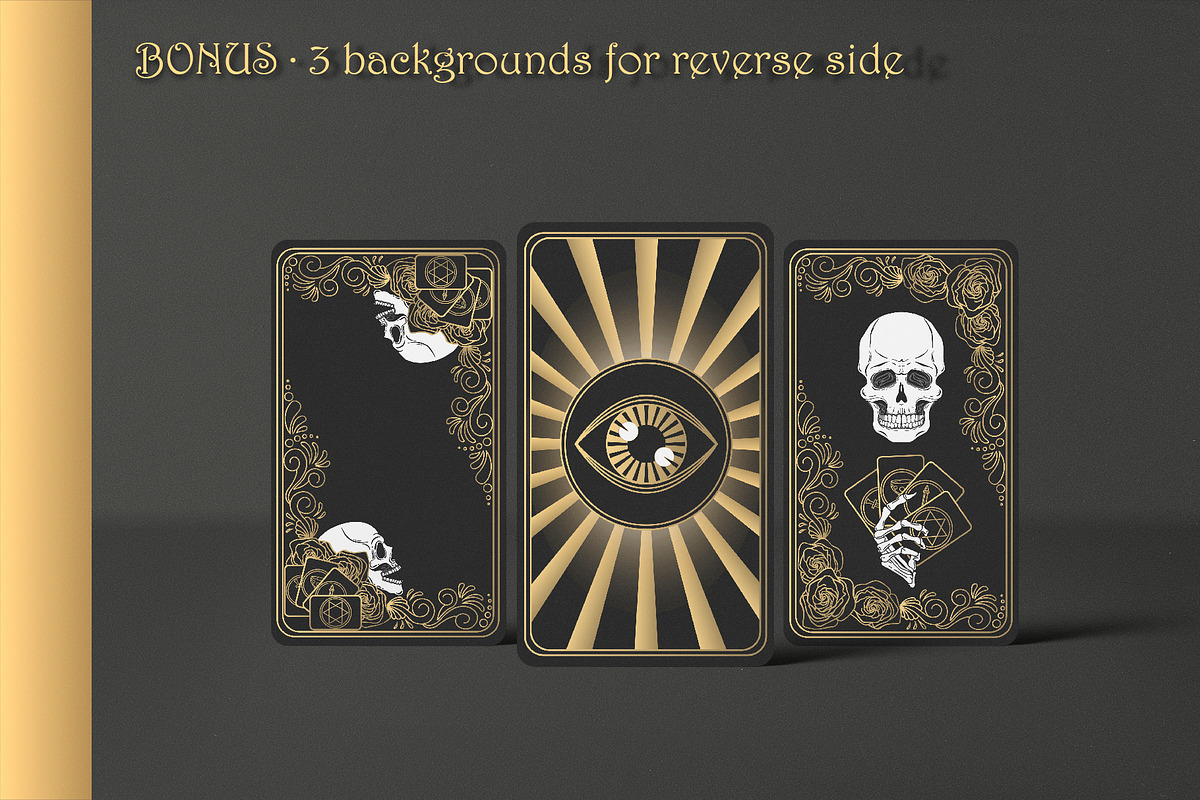 Black & Gold Tarot Deck, an Illustration by Evgenia Pichkur (Photo 7 of 8)