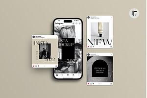 Instagram Post Mockup Scene Creator