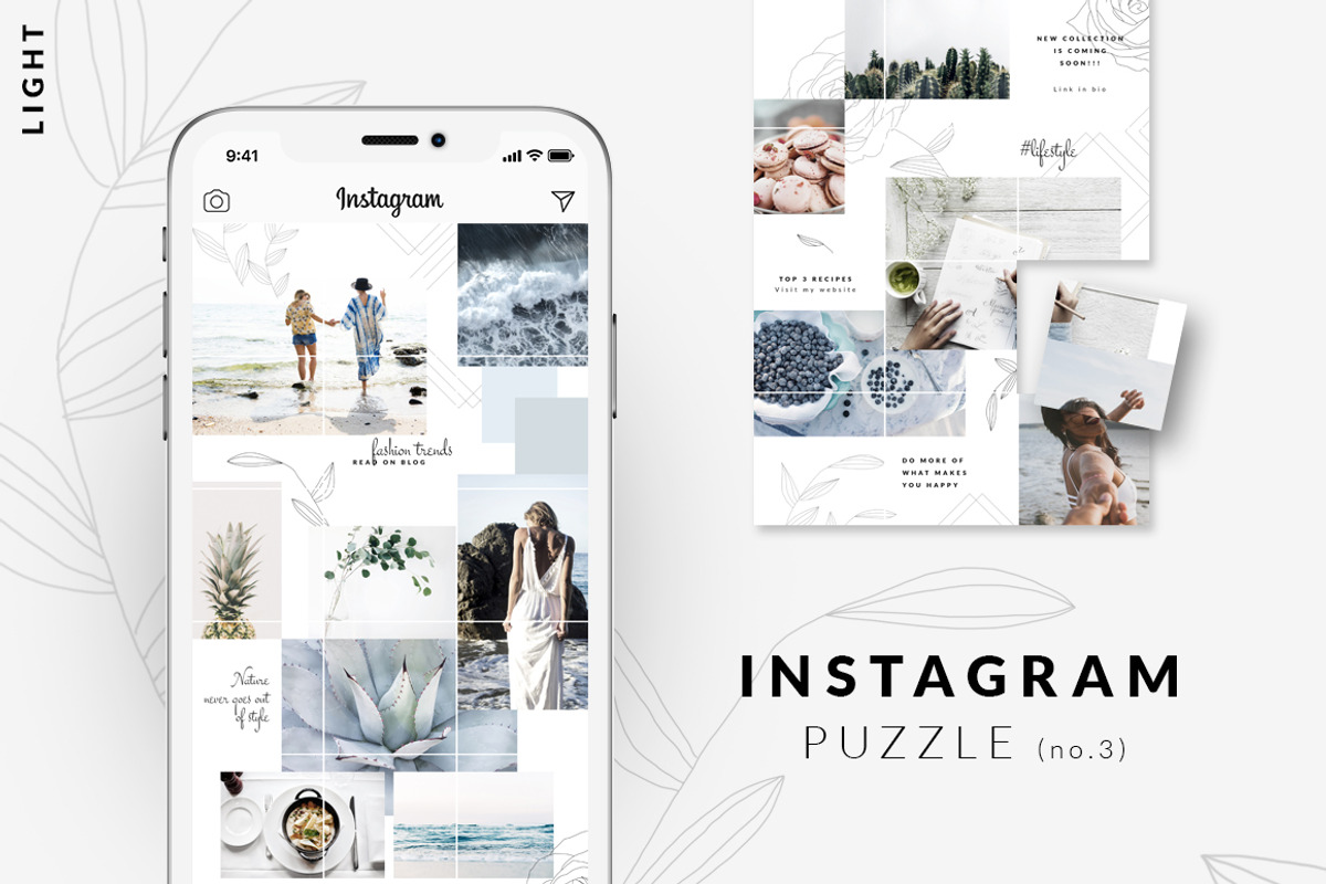 -90%MASSIVE BUNDLE-Instagram puzzles, a Social Media Template by CreativeFolks (Photo 4 of 25)