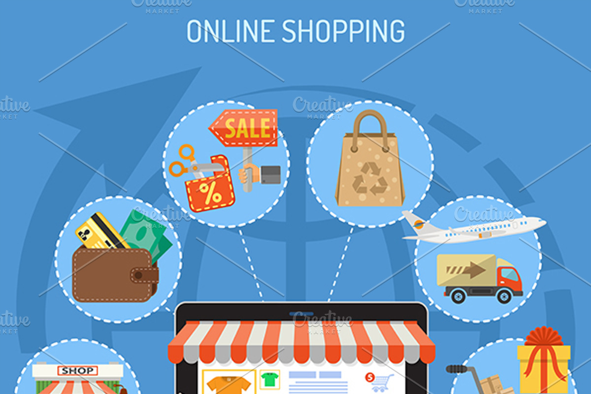 Internet Shopping, an Outline Icon by TAlex (Photo 6 of 7)