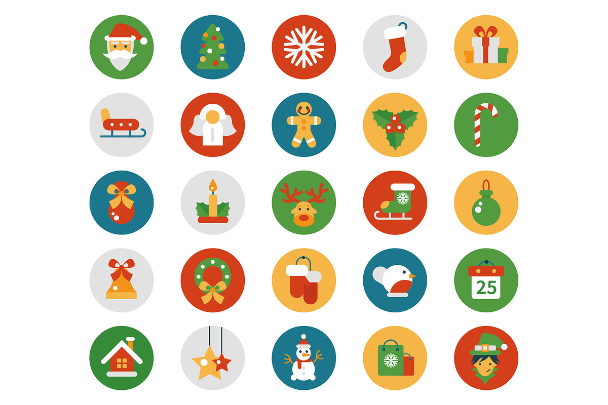 Christmas 25 Icons Set + Bonuses, an Outline Icon by Boyko Pictures (Photo 2 of 12)