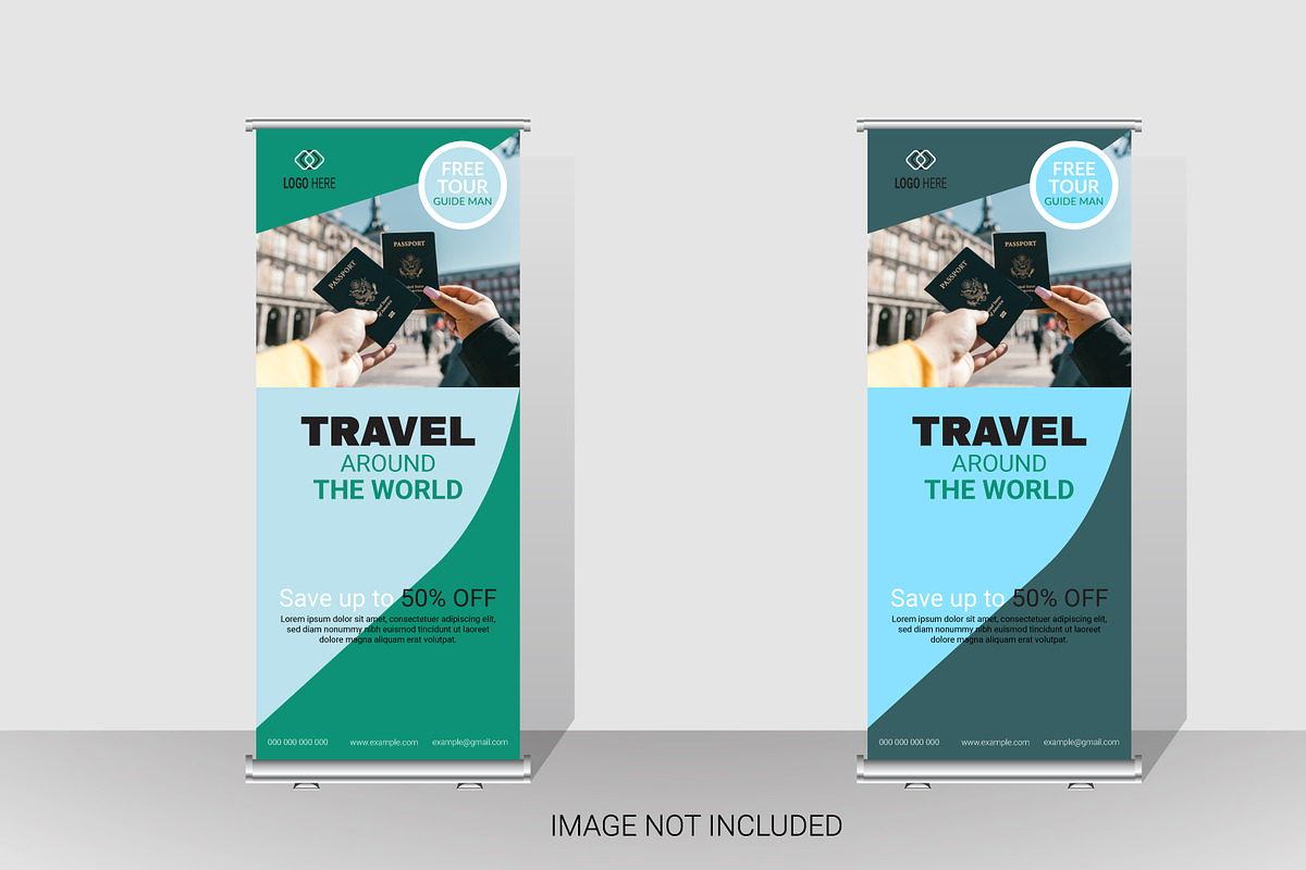 Travel agency business banner set, a Poster Template by hkmonir (Photo 2 of 3)