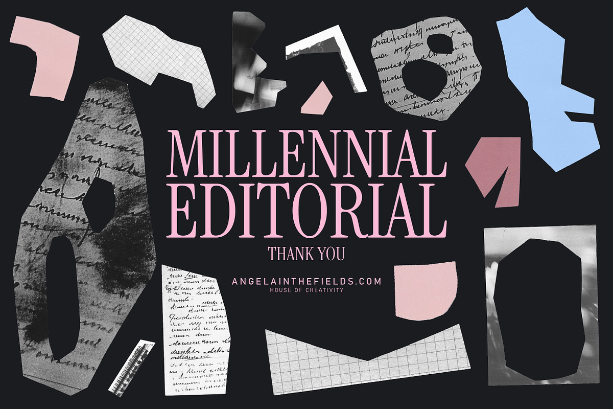 MILLENNIAL Abstract Collage 1, an Object Graphic by angelainthefields (Photo 10 of 10)