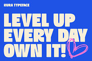 Kura – Funky Bold Display Sans Font, a Sans Serif Font by Sekyra Lab (Thumbnail 6 of 12)