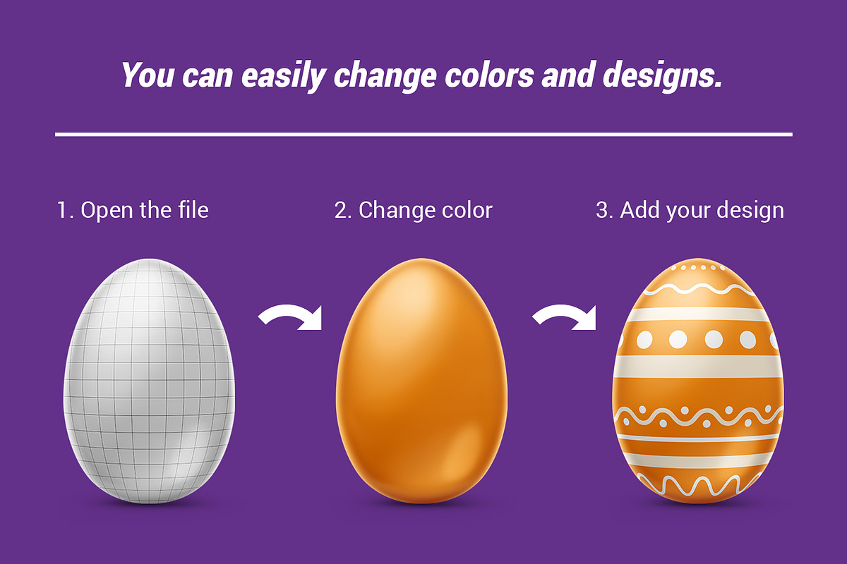 Easter egg mockup., a Product Mockup by ShooShooShop (Photo 3 of 4)
