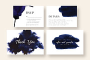 Chic Indigo Ink Wedding Suite, an Invitation Template by Knotted Design (Thumbnail 5 of 6)