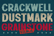 Rustline a Distressed Font, a Sans Serif Font by Rasiorise Studio (Thumbnail 2 of 12)