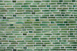 Original Green Brick Wall Texture, an Abstract Photo by RSQB
