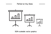 Office Supplies Line Icons Set, an Outline Icon by Designfour (Thumbnail 7 of 7)