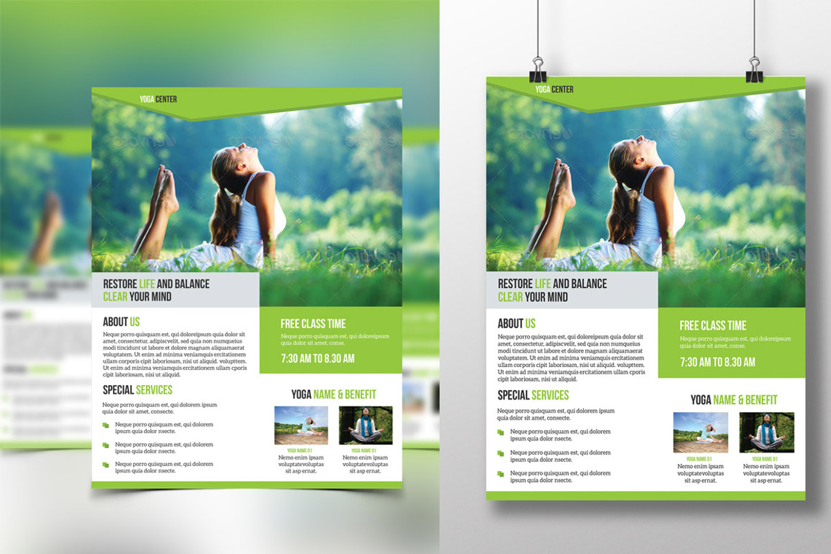 Yoga Flyer, a Flyer Template by DGTouch