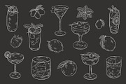 Cocktail Clipart Illustrations, an Object Graphic by DesignerCandies (Thumbnail 3 of 4)