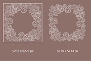 Lace frames, ribbons, cliparts., a Pattern Graphic by Ajuga (Thumbnail 4 of 9)