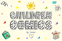 CHILDREN COMICS - Striped Kids Font
