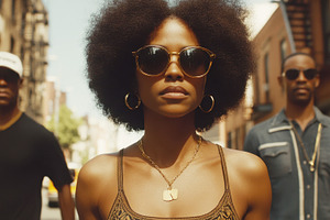 City street group portrait, a Photo by Beautiful things