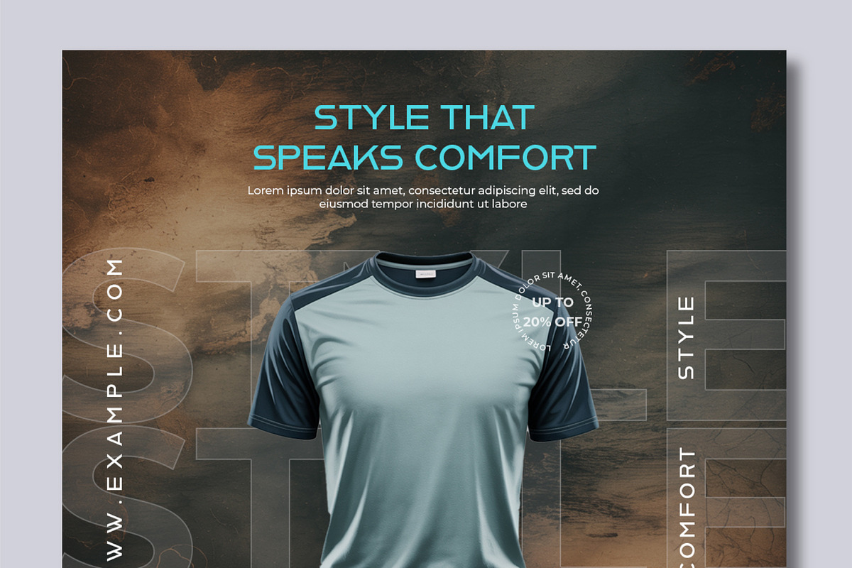 Trendy Comfort T Shirt Social Media, a Social Media Template by MightyDesign (Photo 3 of 7)