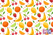 Summer Fruit Pattern, a Pattern Graphic by MISS CHATZ (Thumbnail 1 of 3)
