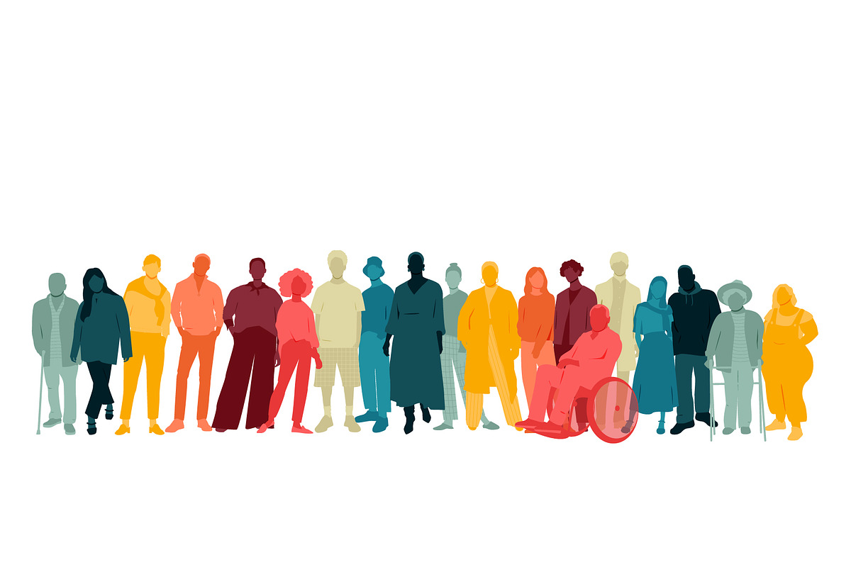 Group of people set. Diversity, a Person Illustration by Stafeeva (Photo 2 of 4)