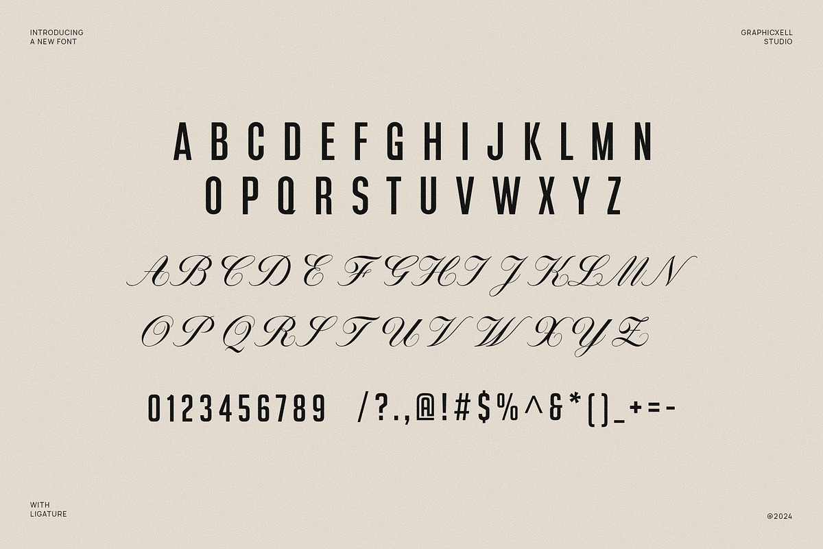 Glamer Modern Calligraphy Sans Serif, a Sans Serif Font by Graphicxell (Photo 8 of 8)