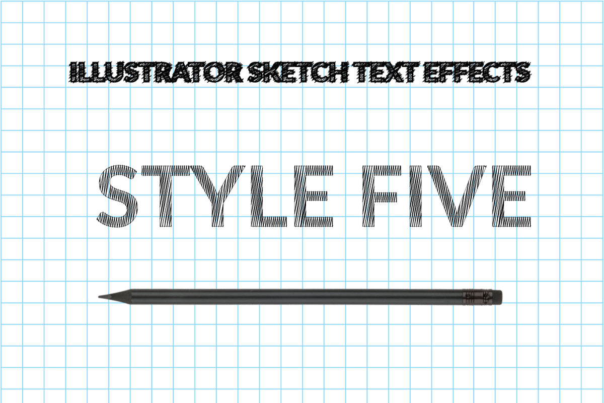 Illustrator Sketch Text Effects, a Layer Style Add-On by Carlos Fernando (Photo 10 of 15)