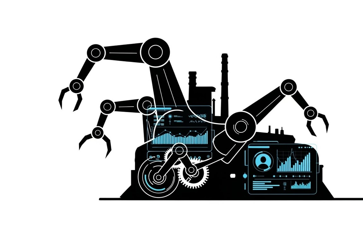Bold industrial machine silhouette, an Illustration by Amazin_art (Photo 9 of 31)