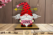 Cupid Gnome Laser Cut File Svg, a Pattern Graphic by taramija (Thumbnail 2 of 3)