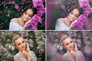 Dreamy Lilac photo overlays, a Layer Style Add-On by BrownLeopard (Thumbnail 3 of 7)