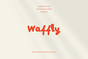 Waffly – A Sweet Handwritten Font, a Handwritten Font by BiancaXavier (Thumbnail 1 of 6)