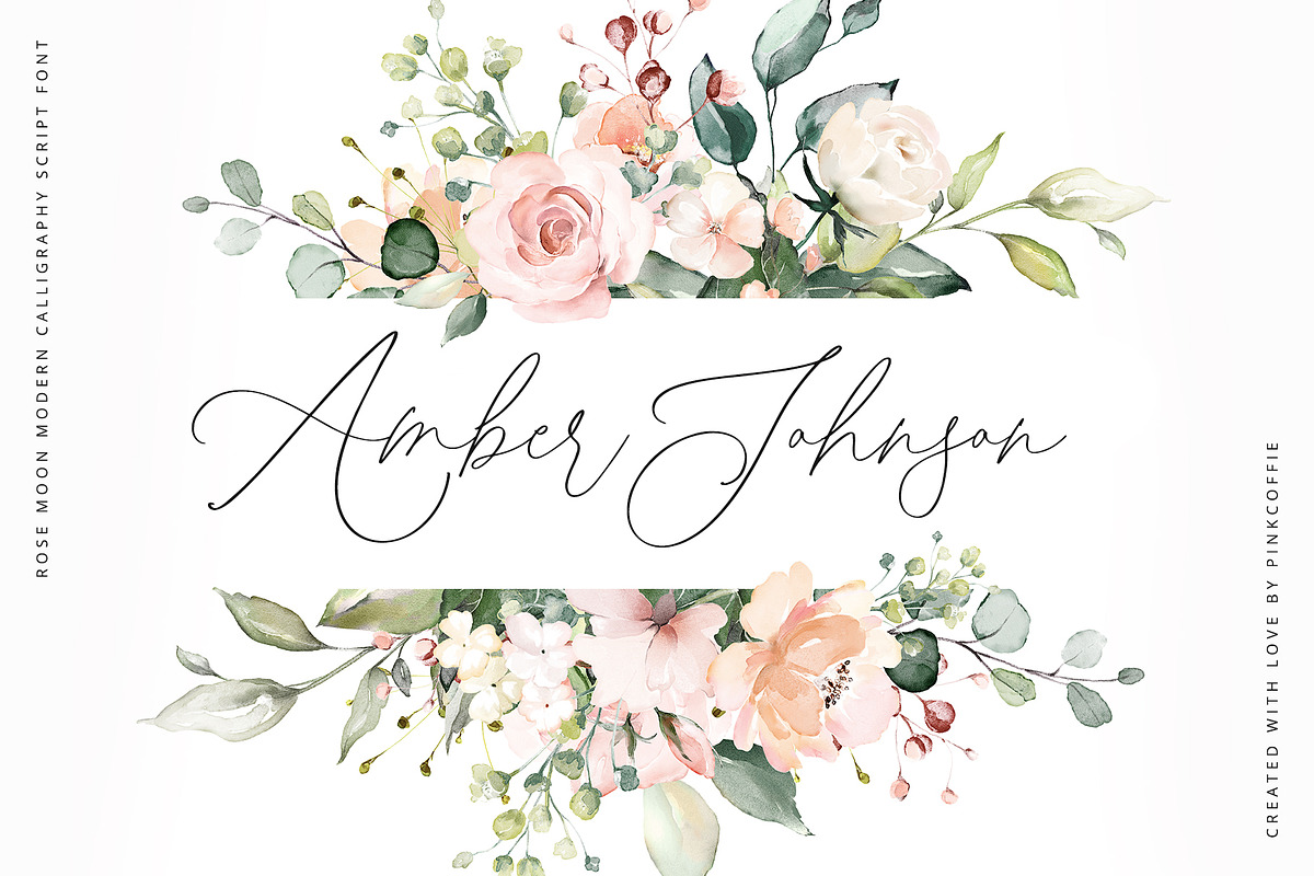 Rose Moon | Romantic Script Font preview 3