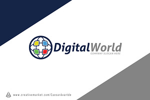 Digital World Logo Template