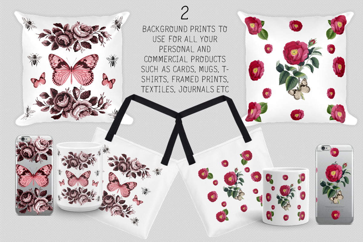 COTTAGE GARDEN BOTANICAL PRINTS, an Invitation Template by Ginger Duck Graphics (Photo 5 of 7)