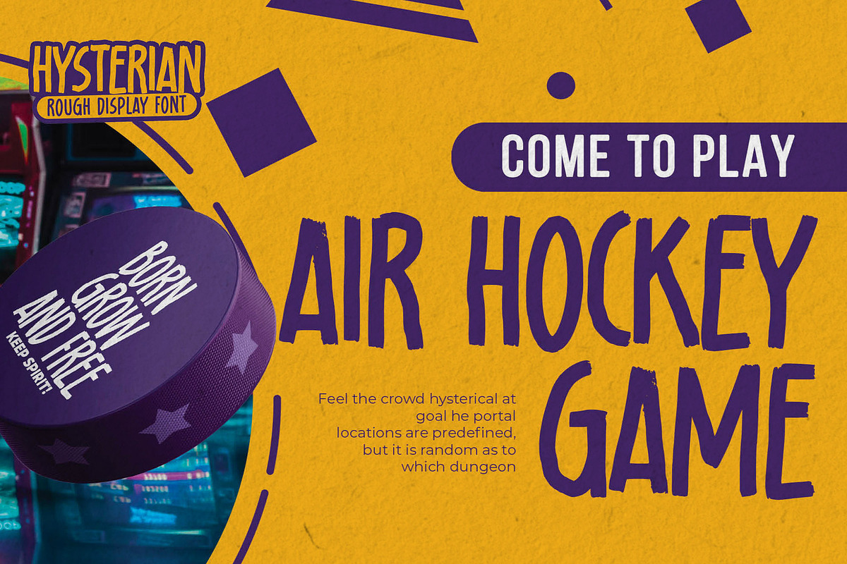 Hysterian - Rough Display Font, a Font by Gassstype (Photo 4 of 8)