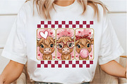 Cute Cow Valentine Png, Highland Cow, an Illustration by Designking (Thumbnail 5 of 6)
