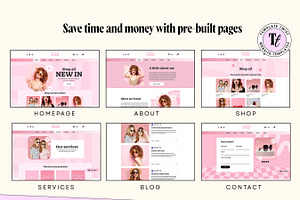 Pink Retro Wix Store Template