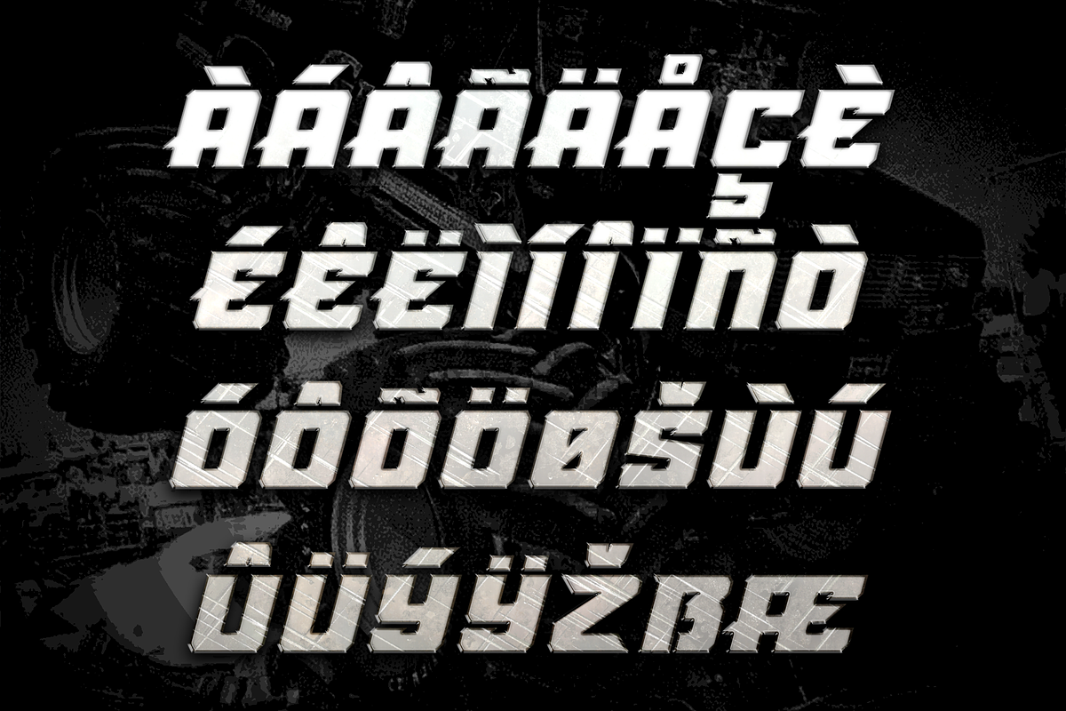 Monster Truck Font, a Font by Alphabet Agency (Photo 6 of 6)