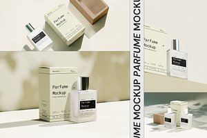 Parfume & Box Mockup