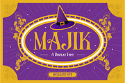 Majik Display Font, a Sans Serif Font by GRVS Studio (Thumbnail 1 of 4)