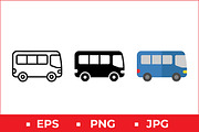 Bus Vehicle Vector Design, a Solid Icon by Artonix (Thumbnail 1 of 2)