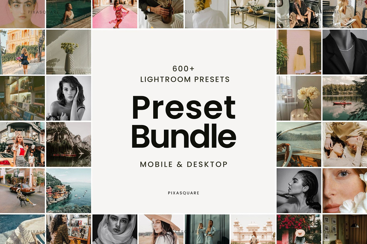 600+ Lightroom Preset Bundle, a Preset Add-On by PixaSquare (Photo 1 of 12)