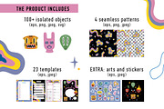 Funky cartoon illustrations, an Illustration by WinWinFolly (Thumbnail 2 of 9)